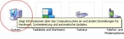 Arbeitsgruppe über die Systemsteuerung einrichten